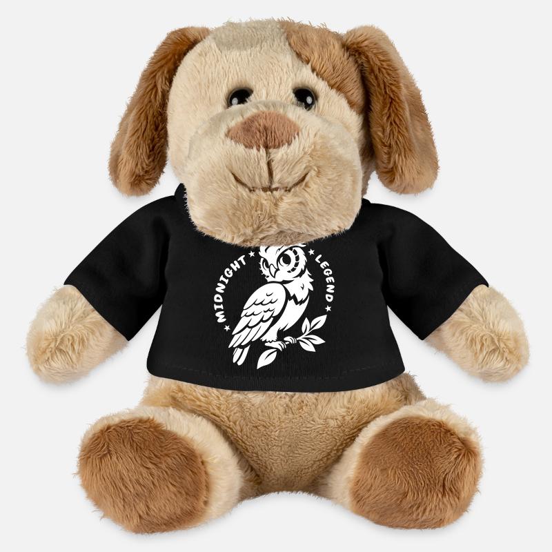 Midnight Legend Owl – Mystical & Cute - MiniFeet® Dog Helge - black