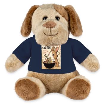 Rabbit Ramen Japanese Vintage Style - MiniFeet® Dog Helge - french navy - Front