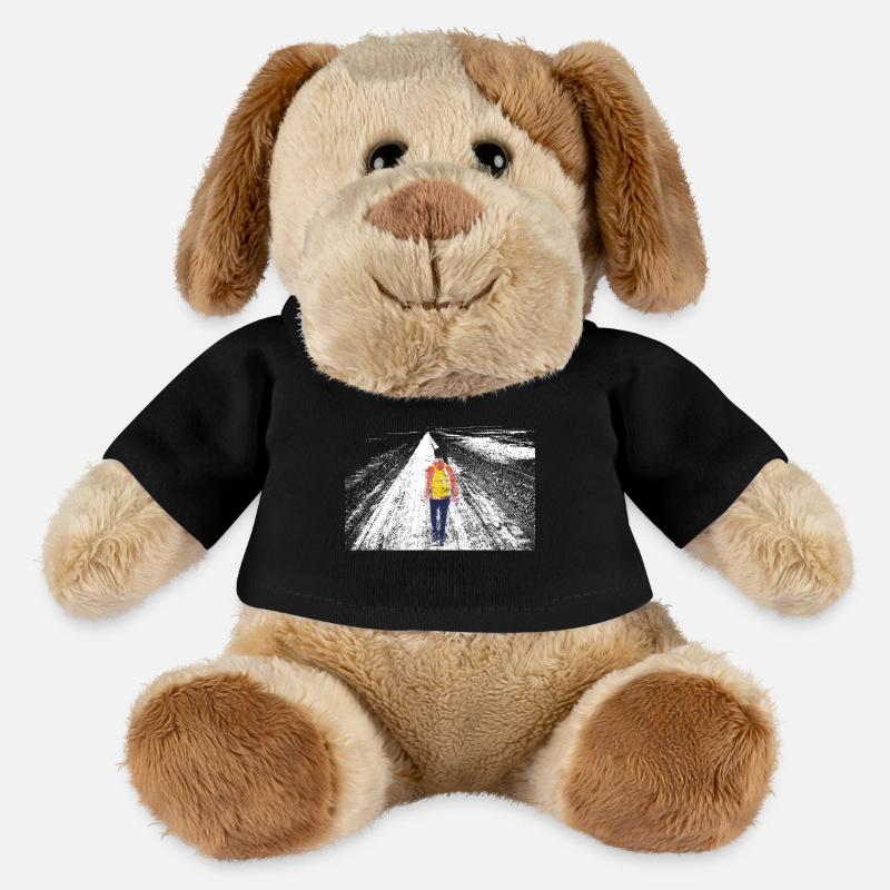 Alleinstehendes Mädchen - MiniFeet® Hund Helge - Schwarz