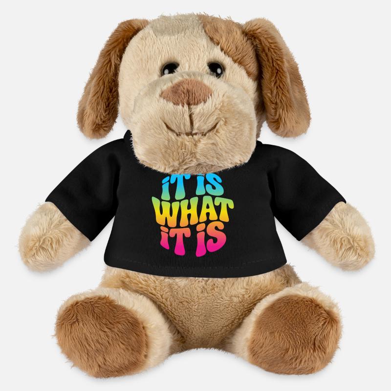 Es ist wie es ist - It is what it is - MiniFeet® Hund Helge - Schwarz