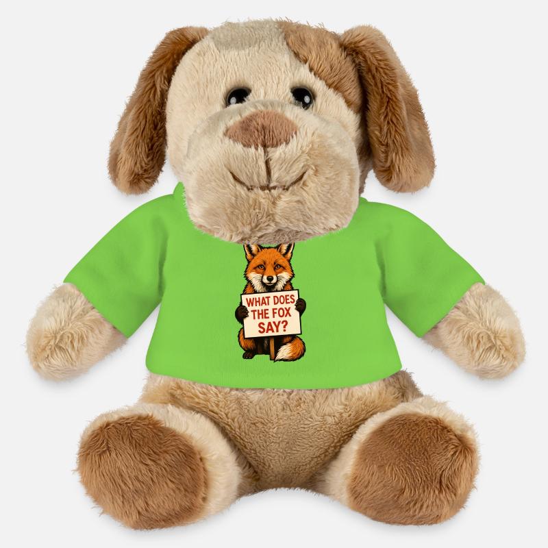 Fuchs | What does the fox say? - MiniFeet® Hund Helge - Hellgrün
