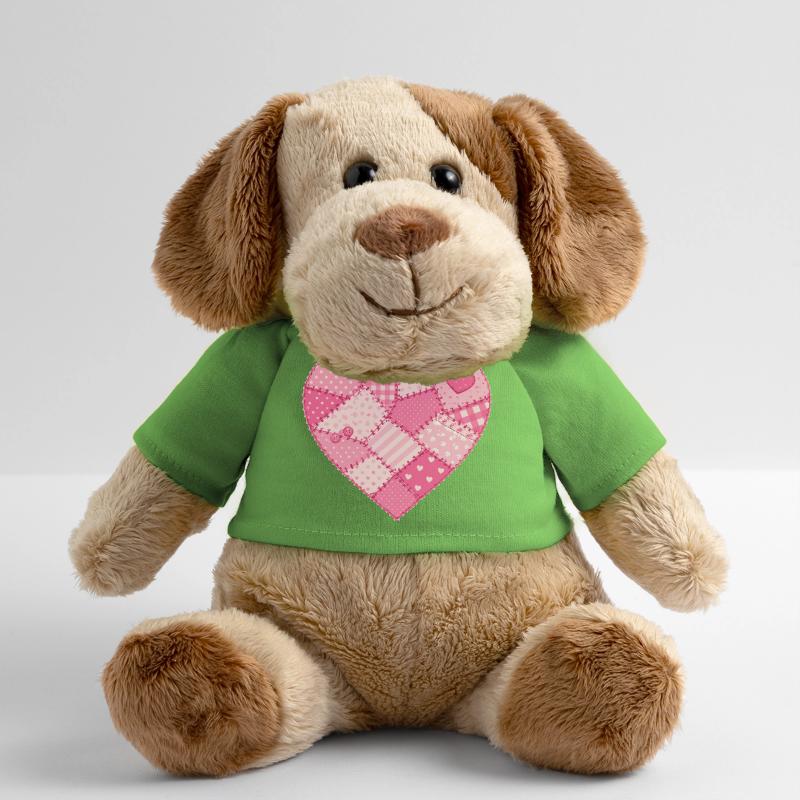 Patchwork-Herz in Rosa Quilt MiniFeet® Hund Helge