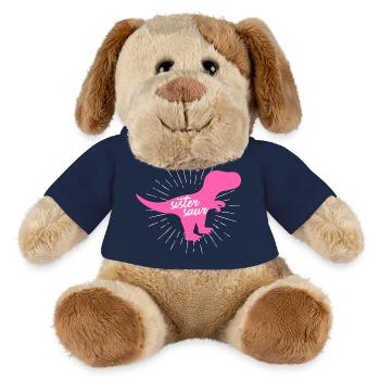 Sistersaur Silhouette drôle de dinosaure T-Rex - Chien en peluche Helge MiniFeet® - bleu marine - Devant