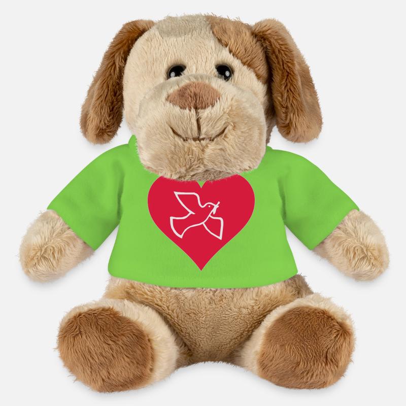 Friedenstaube Herz - MiniFeet® Hund Helge - Hellgrün
