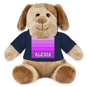 Geschenk für Alexia - MiniFeet® Hund Helge - Hellgrün - Vorne