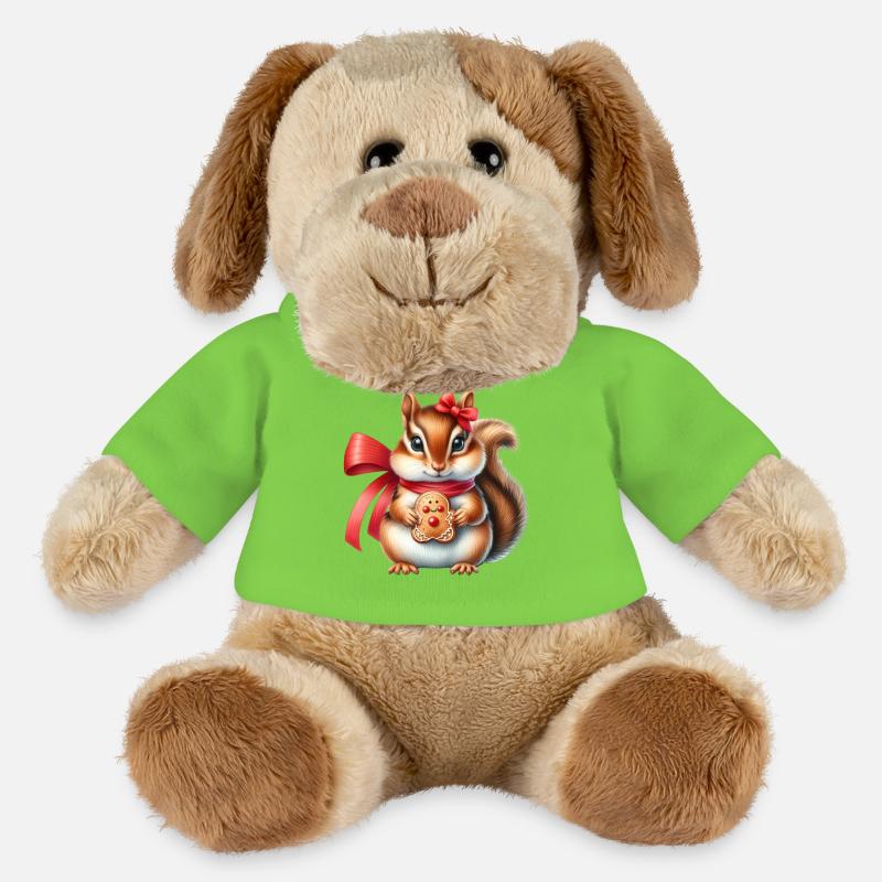Ginger Squirrel with Cookie - MiniFeet® Dog Helge - light green