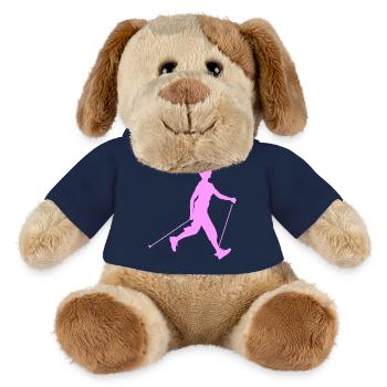 Hiker hiking with Nordic walking - MiniFeet® Dog Helge - french navy - Front