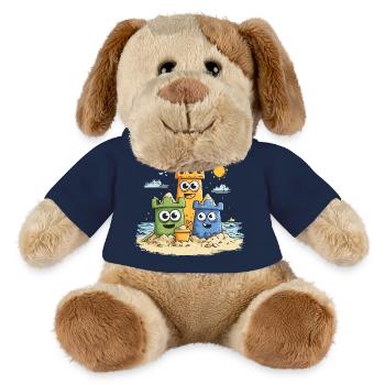 Sandbox heroes on the beach - MiniFeet® Dog Helge - french navy - Front