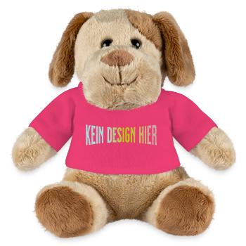No Design Here Funny Statement Shirt - MiniFeet® Dog Helge - pink - Front
