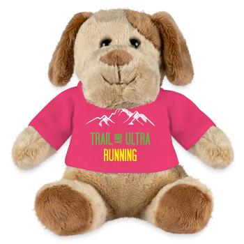 Trail et Ultra Running - Chien en peluche Helge MiniFeet® - rose - Devant