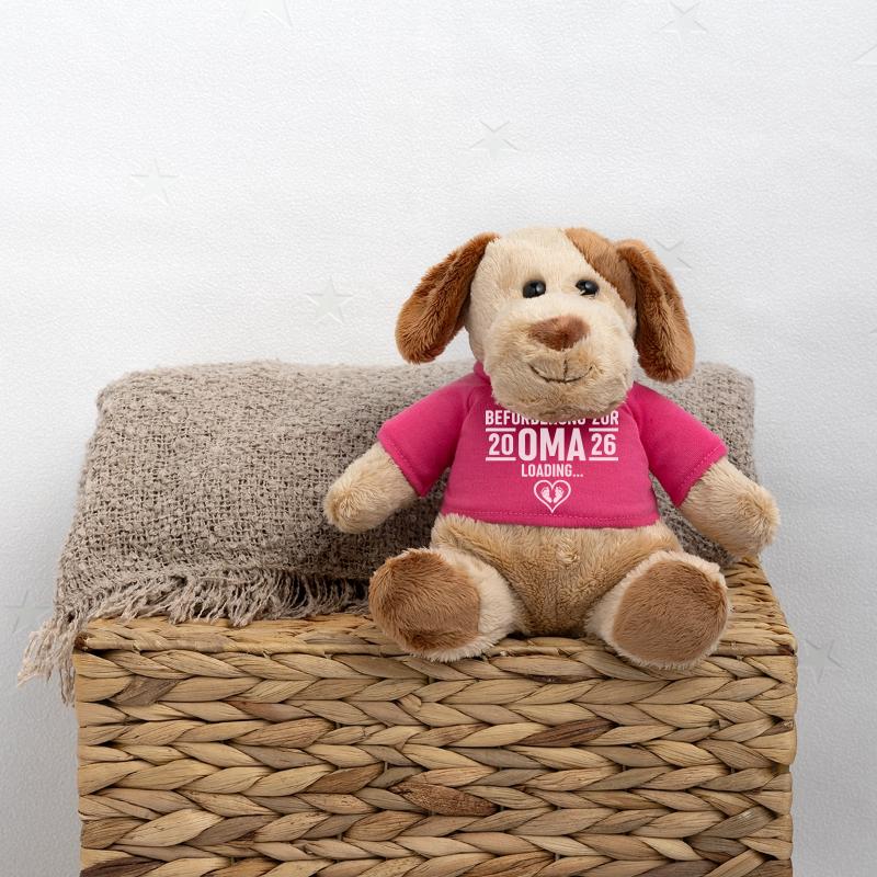 Beförderung zur Oma 2026 - Werdende Großmutter MiniFeet® Hund Helge