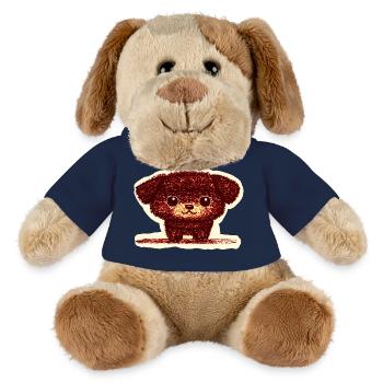 Winziges Hündchen (Rot) - MiniFeet® Hund Helge - French Navy - Vorne