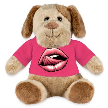 Sexy Pretty Lips & Tongue - Sensual Charm - MiniFeet® Dog Helge - pink - Front