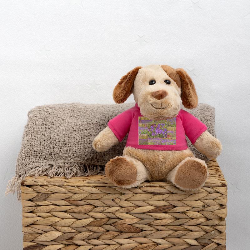 Foret violette collage jacinthe sauvage Chien en peluche Helge MiniFeet®