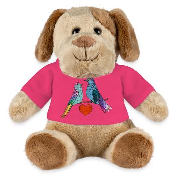 Bunte Vögel - MiniFeet® Hund Helge - Pink - Vorne