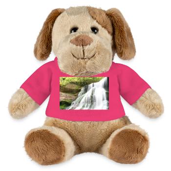 Wasserfall Waldzauber / Hörschbach - MiniFeet® Hund Helge - Pink - Vorne