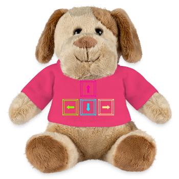 Gaming Computer Gamer Gaming Gamer - MiniFeet® Dog Helge - pink - Front