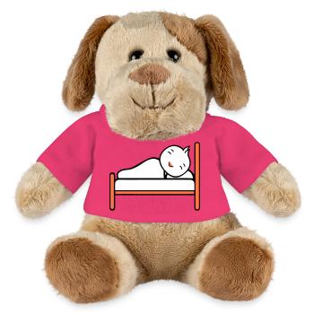 Vogel schläft Bett müde Nacht erholen Decke Faul - MiniFeet® Hund Helge - Pink - Vorne