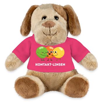 Kontakt-Linsen – Süßer Sprachwitz - MiniFeet® Hund Helge - Pink - Vorne