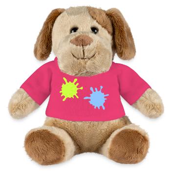 Neon Spritzer Splatter - MiniFeet® Hund Helge - Pink - Vorne