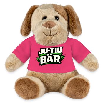 Ju-Tiu Bär – Wortspiel für Creator & Social Media - MiniFeet® Hund Helge - Pink - Vorne