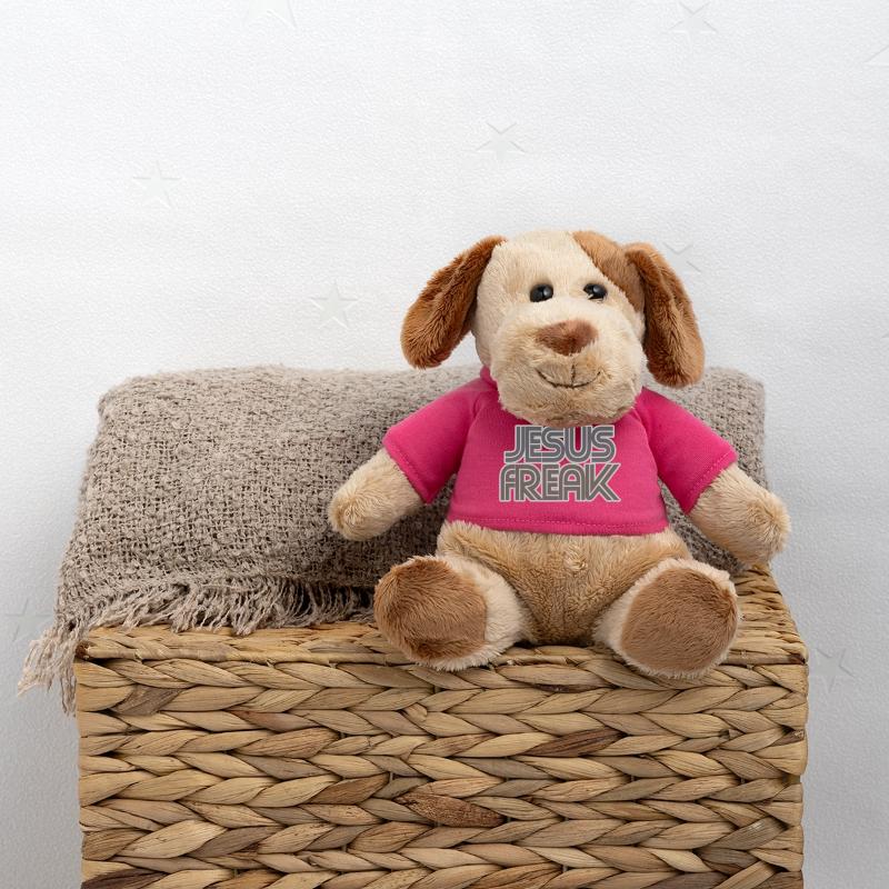 Graphique rétro de Jésus Freak Chien en peluche Helge MiniFeet®