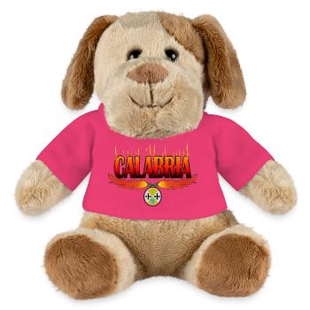 Calabria red-hot coat of arms - MiniFeet® Dog Helge - pink - Front