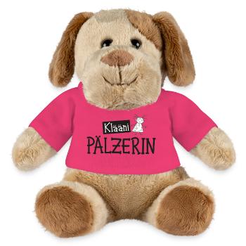 Klääni Pälzerin - Pfalz Kinderdesign Pfälzer Mädel - MiniFeet® Hund Helge - Pink - Vorne