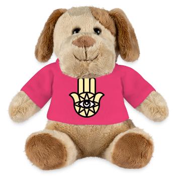 Hamsa Hand der Fatima - MiniFeet® Hund Helge - Pink - Vorne