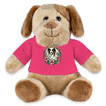 Papillon-Hund - MiniFeet® Hund Helge - Pink - Vorne
