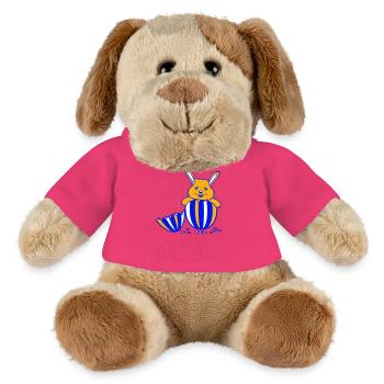 Hase Osterei Ostern Osterhase geschlüpft Baby Kind - MiniFeet® Hund Helge - Pink - Vorne