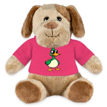 Canard - Chien en peluche Helge MiniFeet® - rose - Devant