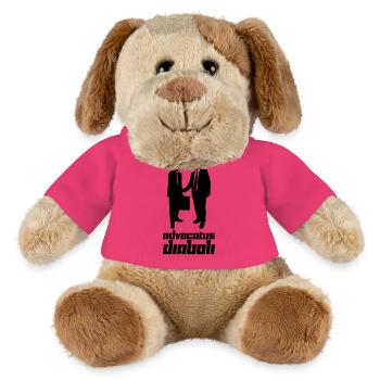 Advocatus diaboli (Vector) - Chien en peluche Helge MiniFeet® - rose - Devant