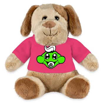 Frosch Kröte Baby Schnuller Mama Papa Kind Familie - MiniFeet® Hund Helge - Pink - Vorne