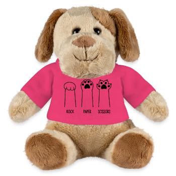 Rock Paper Scissors - MiniFeet® Dog Helge - pink - Front