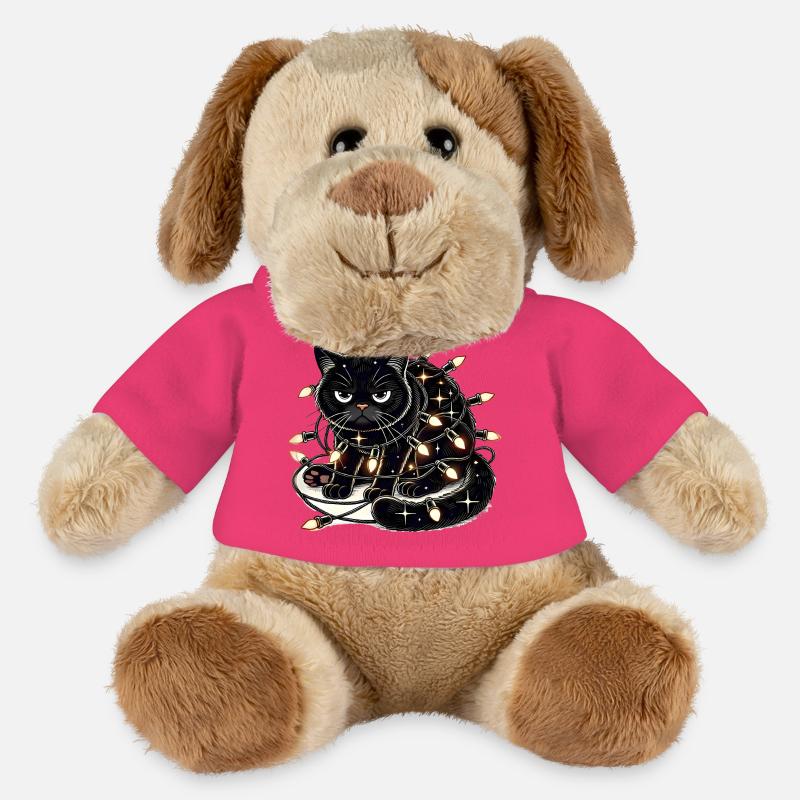 Grumpy Christmas Cat. Meow but please without tinsel - MiniFeet® Dog Helge - pink
