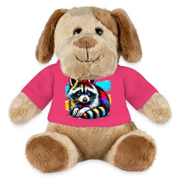 Raccoon - MiniFeet® Dog Helge - pink - Front