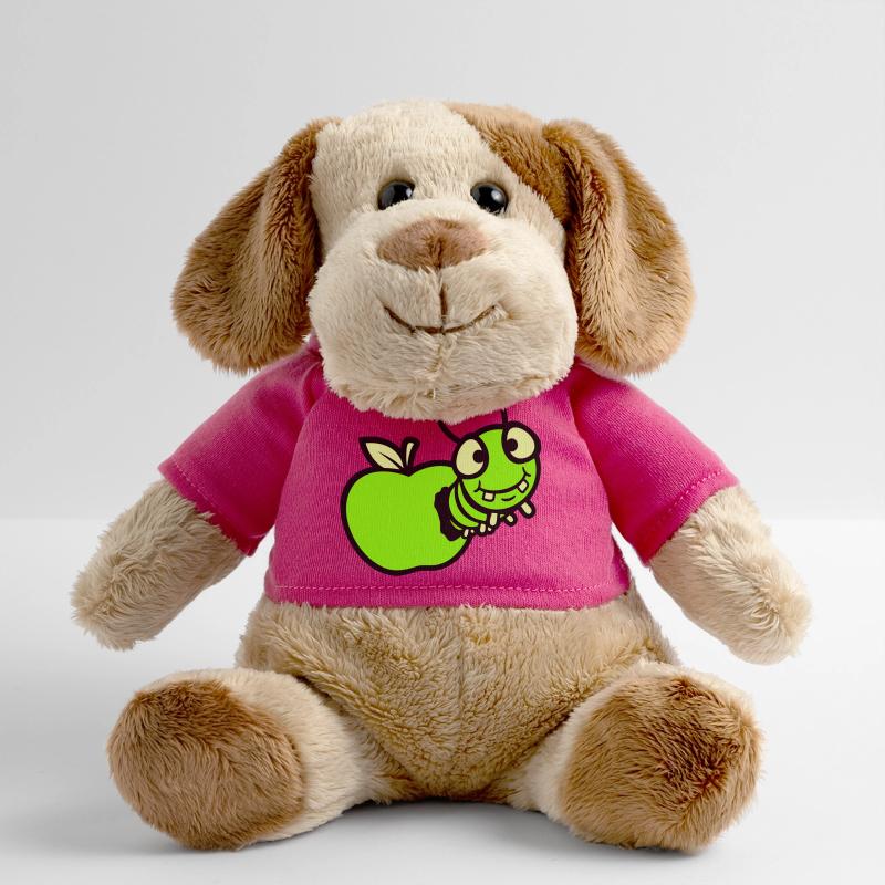 Caterpillar peeps apple hole comic funny cute cute MiniFeet® Dog Helge