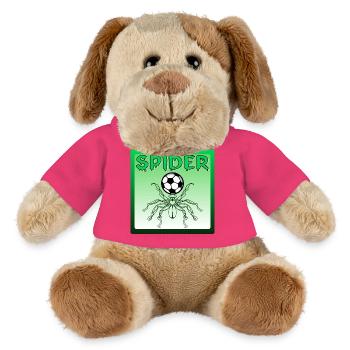 Spider FOOTBALL - LINE ART ANIMALS - MiniFeet® Dog Helge - pink - Front