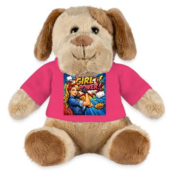 Mädchenkraft Comicheldin - MiniFeet® Hund Helge - Pink - Vorne