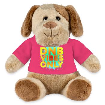 Drum n Bass Shirt Sommer DNB Colorful Vibes - MiniFeet® Hund Helge - Pink - Vorne