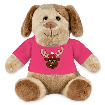 Horst - the crazy moose! - MiniFeet® Dog Helge - pink - Front