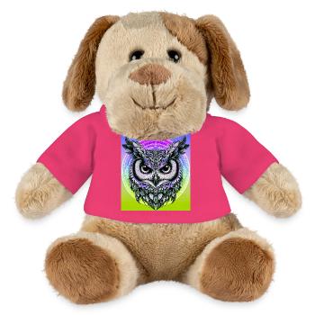 Eule - MiniFeet® Hund Helge - Pink - Vorne