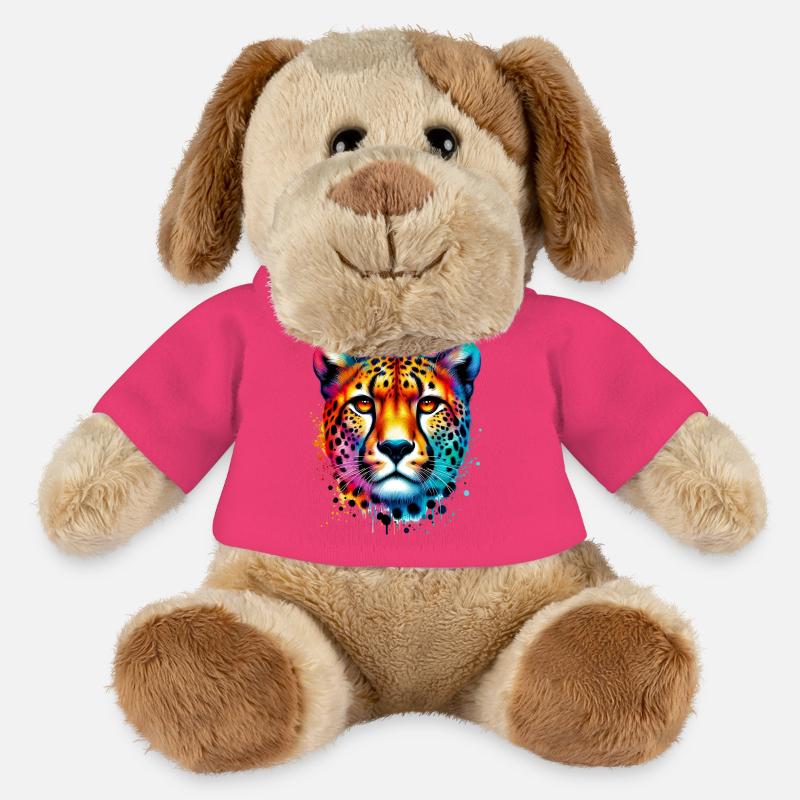 Guépard - Chien en peluche Helge MiniFeet® - rose