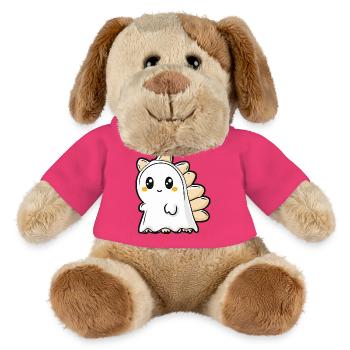 Dinosaur Stegosaurus Halloween Ghost - MiniFeet® Dog Helge - pink - Front