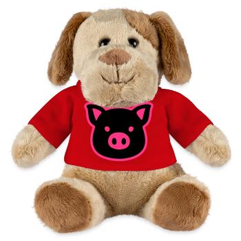 Tête de cochon truie - Chien en peluche Helge MiniFeet® - rouge - Devant