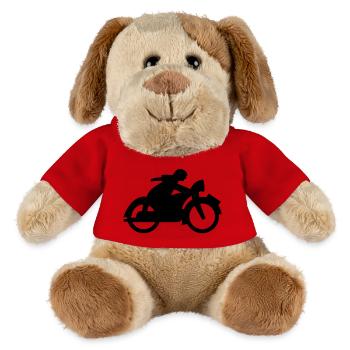 Motorrad - MiniFeet® Hund Helge - Rot - Vorne