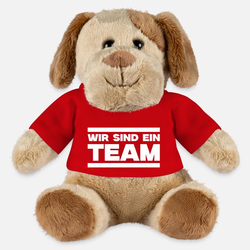 Wir sind ein Team - MiniFeet® Hund Helge - Rot