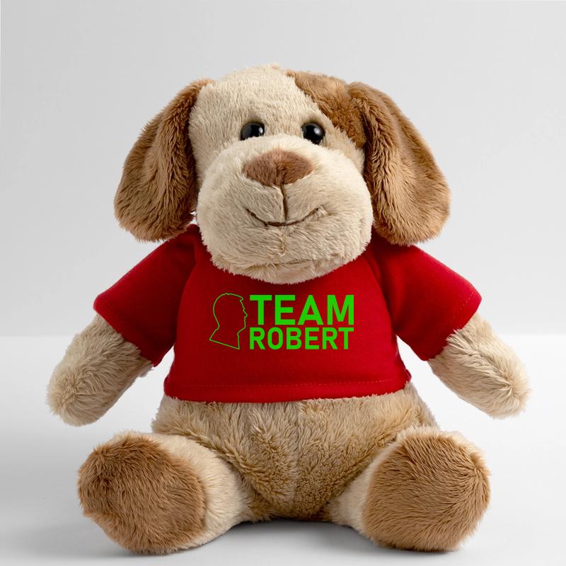 Équipe Robert Kopf Vert fluorescent Chien en peluche Helge MiniFeet®