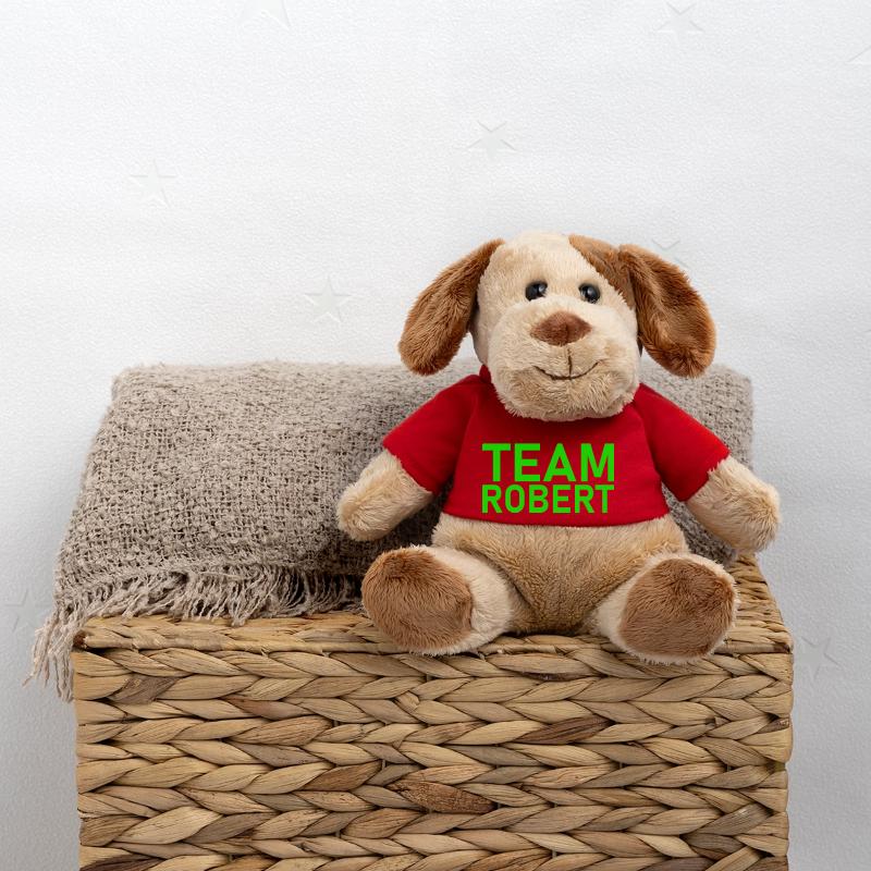 L’équipe Robert Leuchtgrün Chien en peluche Helge MiniFeet®